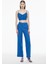 Celans Regular Fit Crop Boy Askılı Saks Renk Kadın Bluz 3