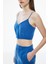 Celans Regular Fit Crop Boy Askılı Saks Renk Kadın Bluz 4