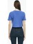 Kelins Regular Fit Crop Boy Bisiklet Yaka Pembe Renk Kadın Tişört 4