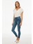 Norvas Indigo Renk Kadın Denim Pantolon 3