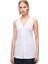 Beyaz Albas Regular Fit V-Yaka Bluz 2