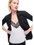 Beyaz Ametist Regular Fit V-Yaka Bluz 2