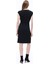 Always Slim Fit Diz Altı Düşük Kollu V-Yaka Siyah Elbise 5