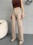 Kadın Kargo Straight Fit Yüksek Bel Geniş Paça Pantolon 1