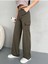 Kadın Kargo Straight Fit Yüksek Bel Geniş Paça Pantolon 3