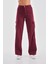 Kadın Kargo Straight Fit Yüksek Bel Geniş Paça Pantolon 2