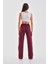 Kadın Kargo Straight Fit Yüksek Bel Geniş Paça Pantolon 3