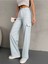 Kadın Kargo Straight Fit Yüksek Bel Geniş Paça Pantolon 3
