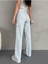 Kadın Kargo Straight Fit Yüksek Bel Geniş Paça Pantolon 4