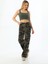 Kadın Kargo Straight Fit Yüksek Bel Geniş Paça Pantolon 5