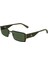Ckj 24206S 309 56 Unisex Dikdörtgen Yeşil Metal Güneş Gözlüğü 1