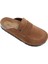 Soft Step Unisex Süet Deri Sabo Mantar Terlik 36-46 1