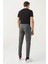 Ds Damat Comfort Gri Düz Travel Kumaş Pantolon 4