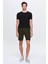 Slim Fit Siyah Rayon Örme T-Shirt 5
