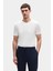 Slim Fit Ekru Rayon Örme T-Shirt 1