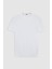 Slim Fit Ekru Rayon Örme T-Shirt 5