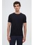 Slim Fit Lacivert Rayon Örme T-Shirt 1