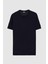Slim Fit Lacivert Rayon Örme T-Shirt 5