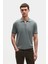 Slim Fit Koyu Yosun Düz T-Shirt 1