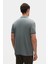 Slim Fit Koyu Yosun Düz T-Shirt 3