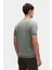 Slim Fit Koyu Yosun Rayon Örme T-Shirt 3
