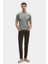 Slim Fit Koyu Yosun Rayon Örme T-Shirt 4