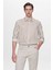 Slim Fit Kırık Beyaz Düz Gömlek 1