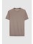 Slim Fit Vizon Rayon Örme T-Shirt 5