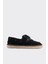 Mako Siyah Deri Süet Kadın Espadril Makosen 1