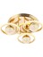 Elya 3lü Plafonyer Avize Gold 1