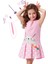 Havuç Delisi Kız Çocuk Pembe Elbise 1