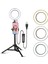 Canlı Yayın Için Telefon Tutuculu 3 Seviyeli Parlaklıklu LED Halka Işığı (Yurt Dışından) 2