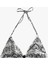 Aksesuarlı Yılan Desenli Üçgen Bikini Üstü 1
