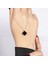 Siyah Yonca Gümüş Kolye NUR-KY03170 3