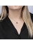 Mistik Topaz Baget Gümüş Kolye NUR-KY03182 2
