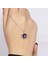Lacivert Lotus Gümüş Kolye NUR-KY03168 3