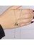 Yeşil Baget Gümüş Kolye NUR-KY03162 3