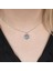 Mavi Lotus Gümüş Kolye NUR-KY03165 1