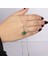 Yeşil Yonca Gümüş Kolye NUR-KY03169 3