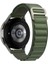 Huawei Watch Gt 3 46MM Uyumlu Krd-74 22MM Hasır Kordon - Yeşil 1