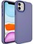 Apple iPhone 11 Kılıf Metal Çerçeve ve Buton Tasarımlı Silikon Iksp Luna Kapak-Lavendery Gray 1