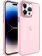 Apple iPhone 14 Pro Max Kılıf Buzlu Sert Pc Iksp May Kapak-Pembe Açık 1