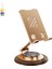 360 ° Döner Ceviz Tahıl Cep Telefonu Tutucu Masaüstü Katlanır Ayarlanabilir Karbon Çelik Cep Telefonu Tablet Tutucu (Yurt Dışından) 1