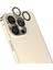 Apple iPhone 16 Pro Iksp Cl-15 Parmak Izi Bırakmayan Anti-Reflective Kamera Lens Koruyucu-Gold 1