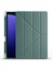 Samsung Galaxy Tab S9 Plus Kılıf Uyumlu Zore Tri Folding Kalem Bölmeli Standlı Kılıf-Koyu Yeşil 1