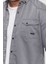 Erkek Mint Slim Fit Dar Kalıp Pamuklu Kot Gömlek 3
