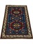 El Dokuması Sıfır Kafkas Halısı 143X205 Turkuaz Indigo Kök Boya Halı 1