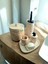Mermer Desen Tam Beton Banyo Seti Tuvalet Wc Sıvı Sabunluk Diş Fırçalığı Aksesuar Takım,tepsi,havluluk,mumluk 2