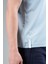 Regular Erkek Bisiklet Yaka Sisli Mavi T-shirt 4