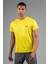 Regular Erkek Bisiklet Yaka Sarı T-shirt 1